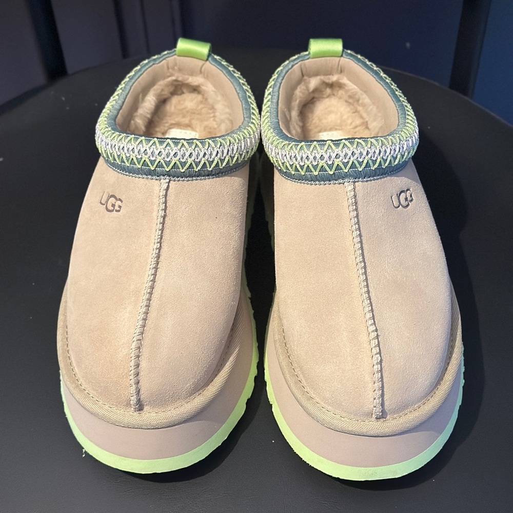 NIB - UGG Tazz Slipper Mustard Seed Neon Green Size 7 - Picture 6 of 13